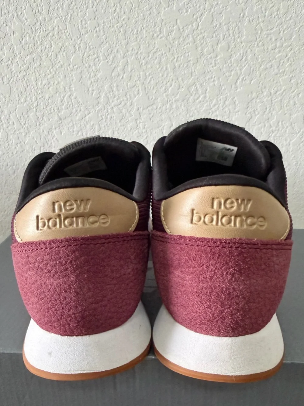 New Balance NB501 (MZ501TLA) Burgundy Suede with Gum Soles - Picture 4 of 8